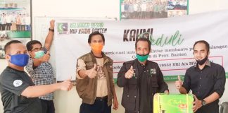 KAHMI Banten Berikan Bantuan Untuk Penanganan Covid 19