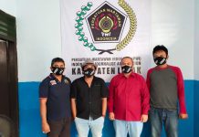 Ketua PWI Lebak Gencar Himbau Warga Gunakan Masker Kain