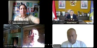 Audensi Virtual PWI Pusat/Panitia HPN 2021 Bersama Mentri Hukum dan HAM