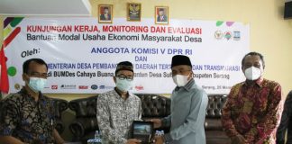 DPR RI dan Kemendes Siap Bantu BUMDes Cahaya Buana Paku Banten