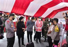 Bersama Panglima TNI, Kapolri Tinjau Pos Penyekatan Merak-Bakauheni