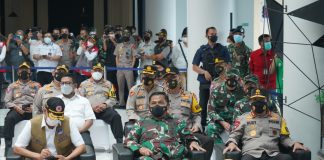 Kapolri dan Panglima Tinjau Pelaksanaan Operasi Ketupat Maung 2021 di Merak