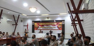 Polres Serang Kota Gelar Latpraops Ketupat Maung 2021