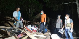 Pasca Ledakan, Polres Pandeglang Lakukan Olah TKP dan Pemasangan Police Line