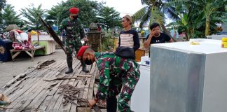 Anggota Grup 1 Kopassus Kembali Bantu Korban Banjir