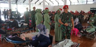 Krisis Stok Darah, Grup 1 Kopassus Laksanakan Donor Darah