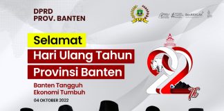 Selamat Hari Ulang Tahun Provinsi Banten ke 22 Tahun 2022