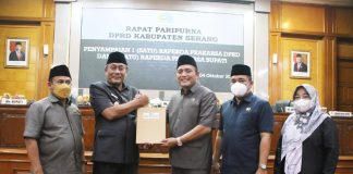 Wabup Pandji Sampaikan Raperda Percepatan Pembangunan Puspemkab Serang