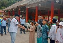 PWI dan SMSI Lebak Santuni Anak Yatim