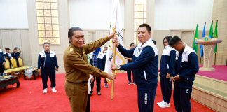 Pj Gubernur Lepas Kontingan Fornas provinsi Banten