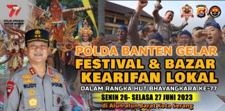 Polda Banten Bakal Gelar Festival dan Bazar Kearifan Lokal dalam Rangka HUT Bhayangkara