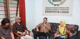 Pj Bupati Iwan Kunjungi Kantor PWI Lebak