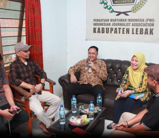 Pj Bupati Iwan Kunjungi Kantor PWI Lebak