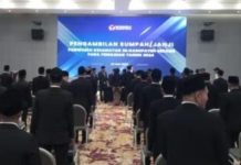 Dilantik, Anggota Panwascam Diminta Tegas Lurus Jalankan Intruksi Pimpinan