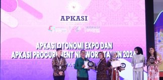 Stand Kabupaten Serang Juara Kategori Komunikatif di Apkasi Otonomi Expo 2024