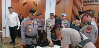 Kapolres Serang Condro Sasongko Pimpin Sertijab Pejabat Utama