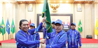 Kontingen PON XXI Aceh-Sumut 2024 Provinsi Banten Dilepas Pj Gubernur