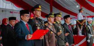 Andra Soni Bacakan Teks Proklamasi saat Upacara HUT RI ke-79 Tingkat Provinsi Banten