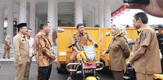 Pemkab Serang Terima 22 Cator Roda Tiga CSR Bank bjb KCK Banten