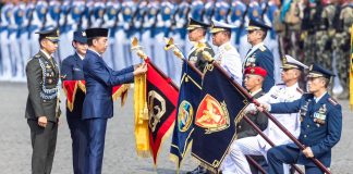 Grup 1 Kopassus Terima Tanda Kehormatan Samkarya Nugraha dari Presiden RI