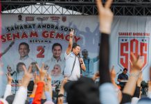 Andra Soni Kampanye Bareng Arief Wismansyah di Ciledug, Kampanyekan Sekolah Gratis