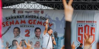 Andra Soni Kampanye Bareng Arief Wismansyah di Ciledug, Kampanyekan Sekolah Gratis