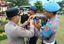 Wakapolres Serang Kompol Ali Rahman Pimpin apel Gelar Pasukan Operasi Lilin Maung 2024