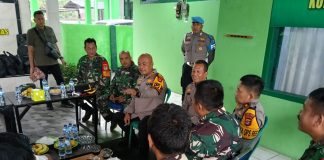 Perkuat Sinergitas, Kapolres dan Wakapolres Serang Kembali Laksanakan Program Ngariung Iman Ngariung Aman di Koramil Ciruas