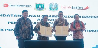 KUB Bank Banten dan Bank Jatim Ditandatangani Pj Gubernur Masing-masing