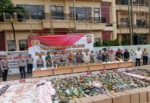 Polda Banten Musnahkan 22.524 Miras Hasil Operasi Pekat Maung 2025