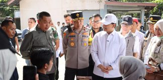 Wakapolda Bersama Wakil Gubernur Banten Tinjau Pelaksanaan PSU Kabupaten Serang