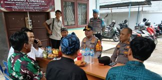 Pantau Penghitungan Suara, Kapolres Sambangi Kantor Kecamatan Jawilan