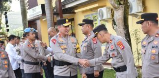Kapolda Banten Berikan Arahan ke Anggota Polsek Lebak