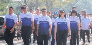 HUT Bhayangkara ke-79, Gubernur Bersama Kapolda Banten Olahraga Bersama