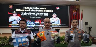 Ditresnarkoba Polda Banten mengungkap sebanyak 50 Kasus