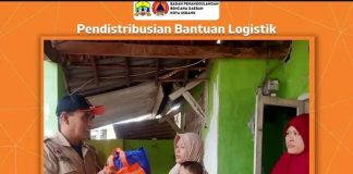 BPBD Kota Serang Salurkan Bantuan ke Korban Rumah Roboh di Lebak Gempol