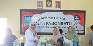 Sebanyak 63.847 KPM di Kabupaten Serang Menerima Bantuan Pangan Beras