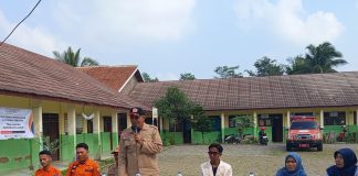 BPBD Kota Serang Bersama Mahasiswa Berikan Pendidikan Kebencanaan ke Siswa SD
