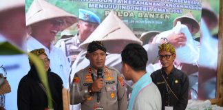 Program Ketahanan Pangan Condro Sasongko di Polres Serang Diapresiasi Wapres