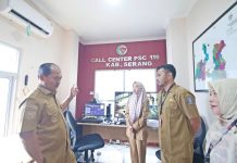 Najib Hamas Cek Kesiapan UPT PSC 119 Kabupaten Serang Jelang Nataru
