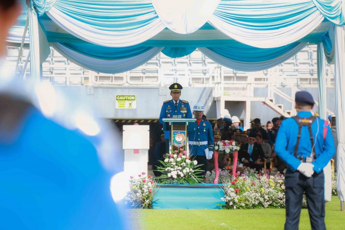 Hadiri Peringatan HUT Damkar, Satpol PP dan Satlinmas-1341