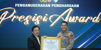 Ditlantas Polda Banten Terima Presisi Award