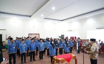 Wali Kota Robinsar Lantik Puluhan Fungsonal dan Pejabat Tinggi Pratama Pemkot Cilegon
