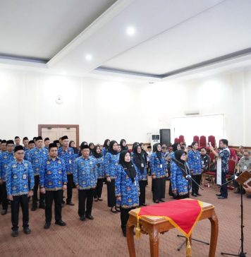 Wali Kota Robinsar Lantik Puluhan Fungsonal dan Pejabat Tinggi Pratama Pemkot Cilegon