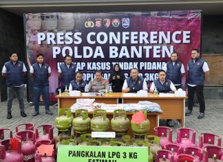 Tiga Pelaku Praktik LPG Ilegal Diamankan Polda Banten