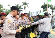Amankan May Day, Polda Banten Gelar Simulasi Sispam Kota