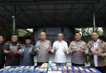 Polda Banten Musnahkan 8.527 Lembar Uang Palsu