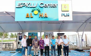 SPKLU Center Pertama Milik PLN di Banten Resmi Berdiri di Kawasan Aloha PIK 2