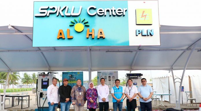 SPKLU Center Pertama Milik PLN di Banten Resmi Berdiri di Kawasan Aloha PIK 2
