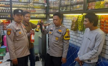 Cegah Peredaran Miras, Polsek Cikeusal Gelar Operasi Pekat